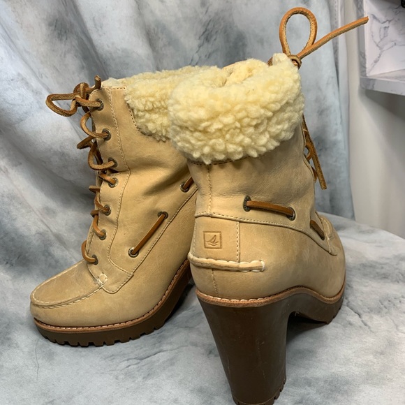 NWOT Sperry High Heeled Boots - Picture 4 of 7